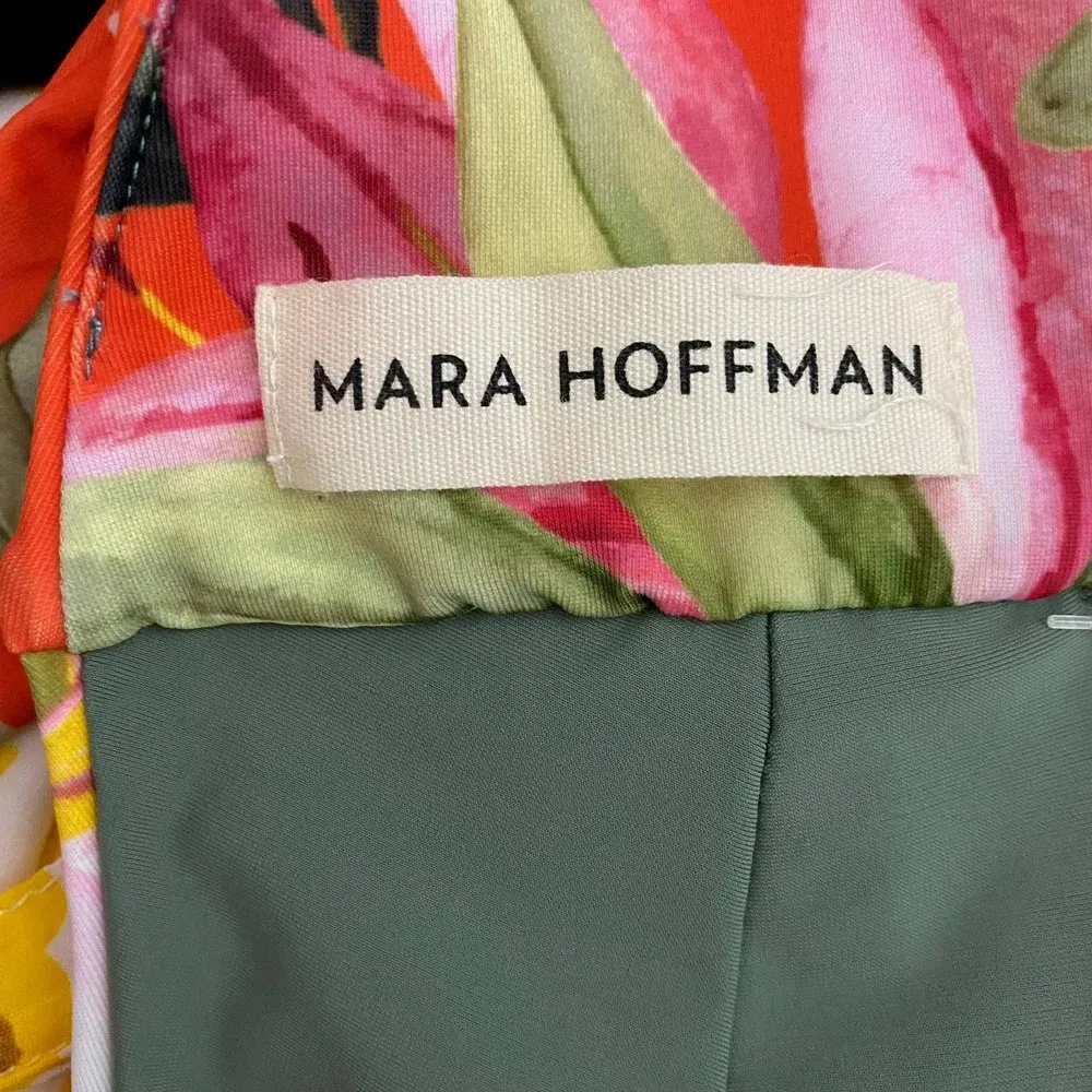 Mara Hoffman‎ Abigail Bandeau Bikini Top Red Floral - Image 8