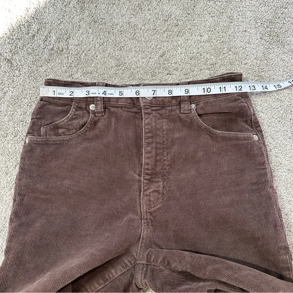 Rolla’s Women’s Original High Rise Straight Leg Corduroy Pants in Dark Brown 26 - Image 14
