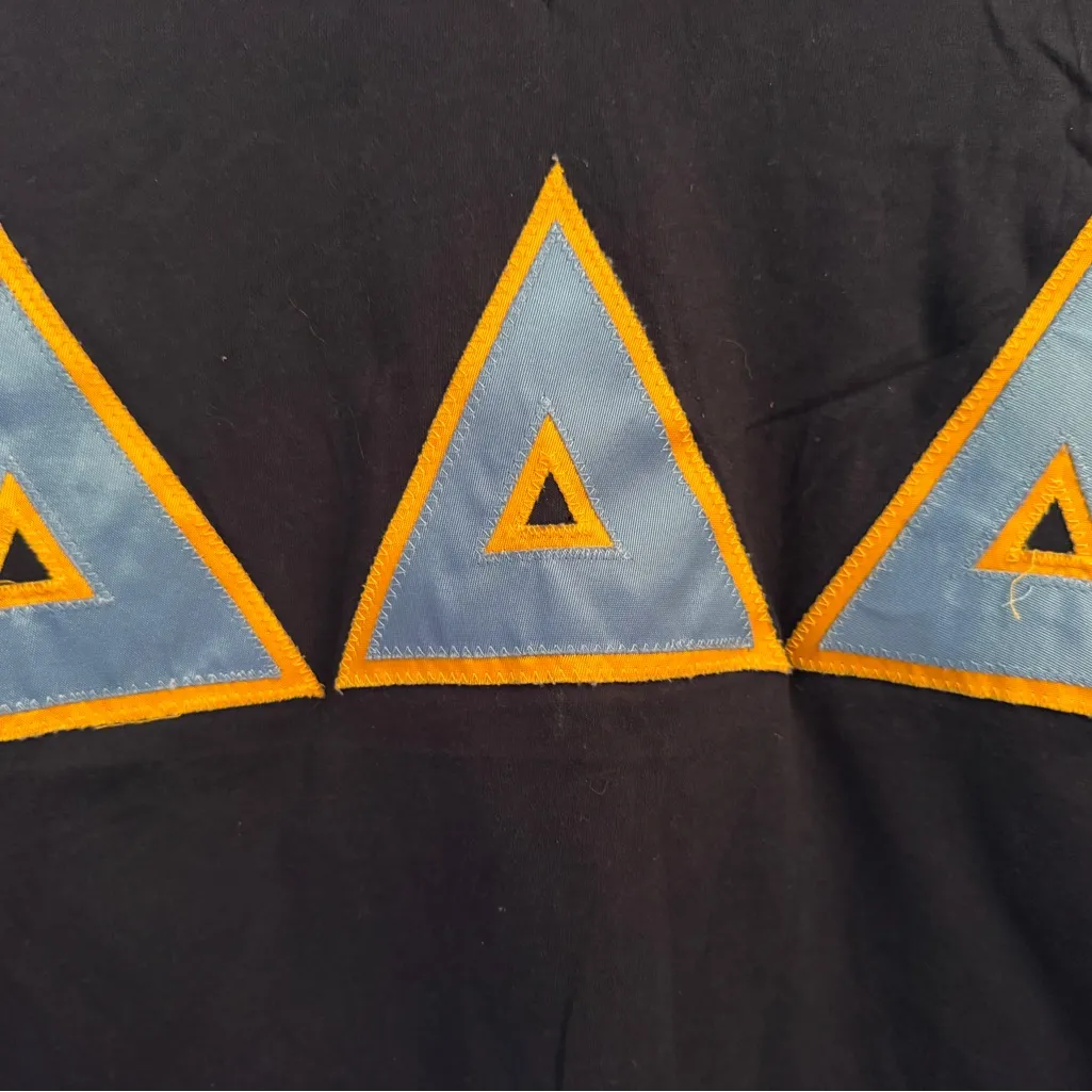 Tri Delta Sorority University Greek Life American Apparel Tee Shirt, Medium - Image 2