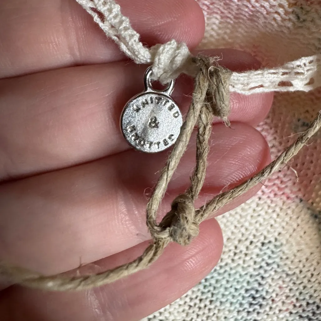 NWOT RARE Anthropologie Knitted Knotted Cardigan Fleur des Champs Linen Sz Small - Image 10