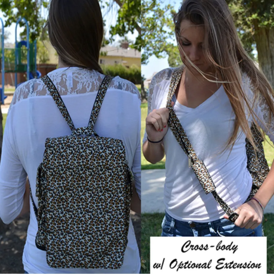 Leopard Print Women's Backpack - Image 3