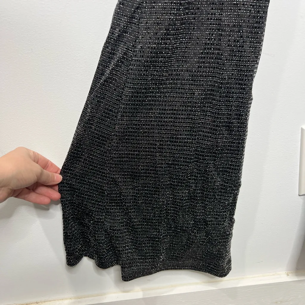 Sincerely Jules Sparkly Romper Size Large Black - Image 3