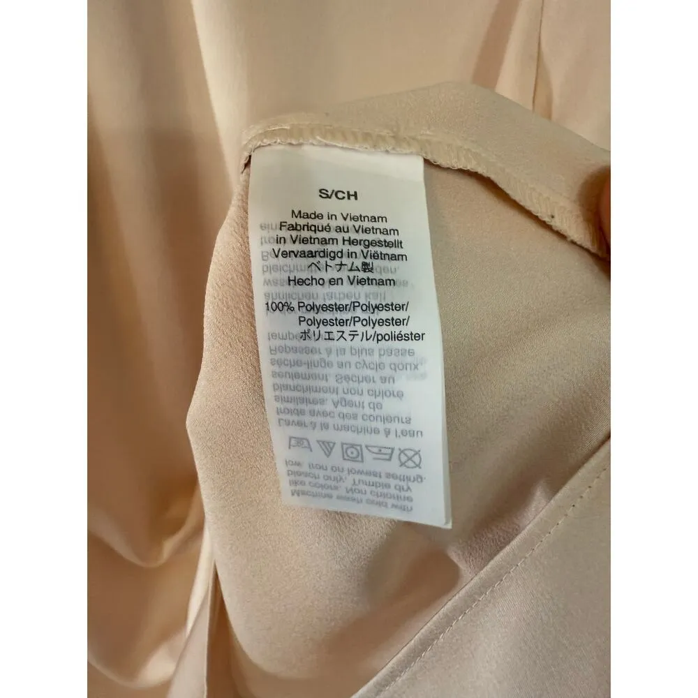 J crew tulip sleeve ruffle neck pink blouse womens size S - Image 5