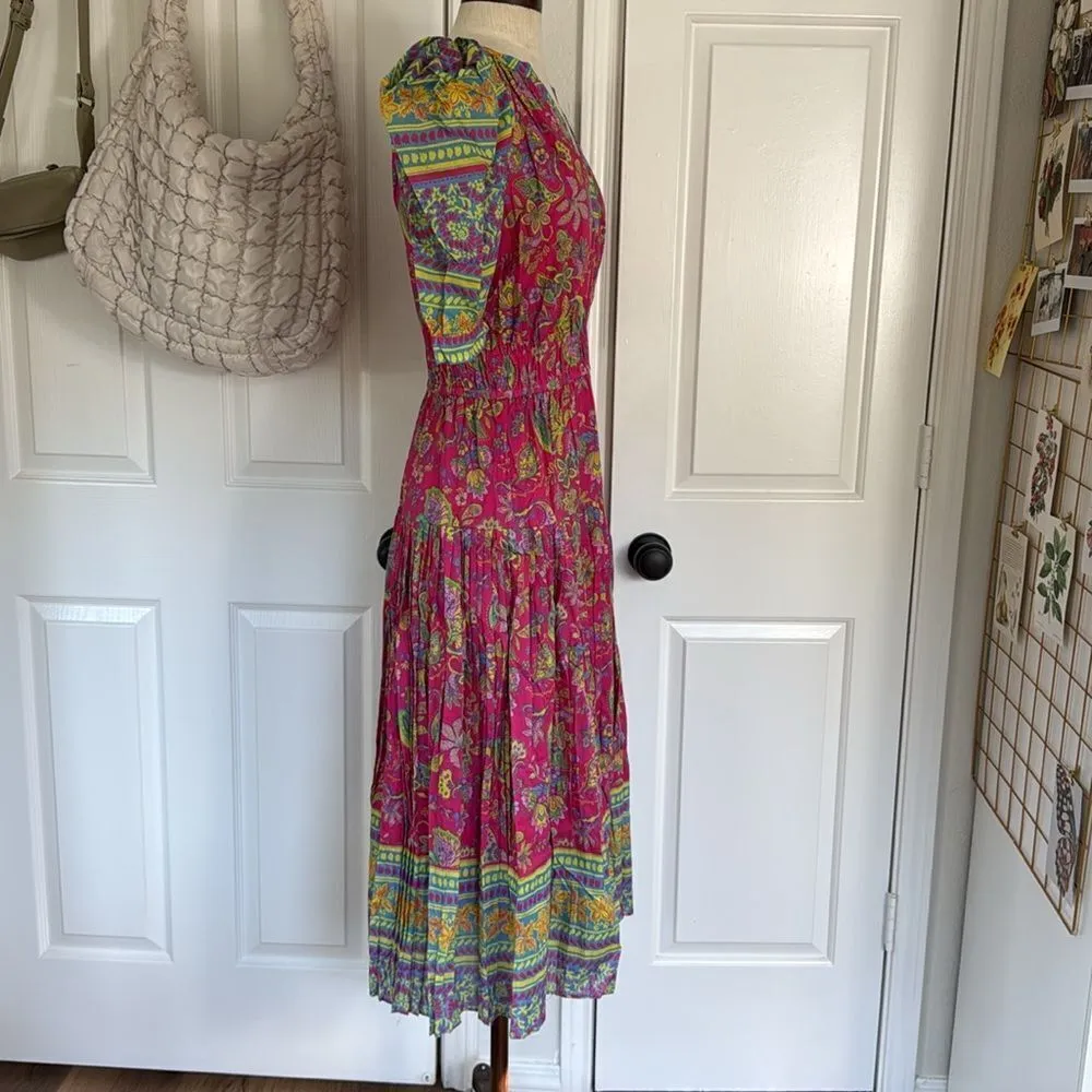 current air Lindsey puff sleeve midi dress blogger fav - Image 13