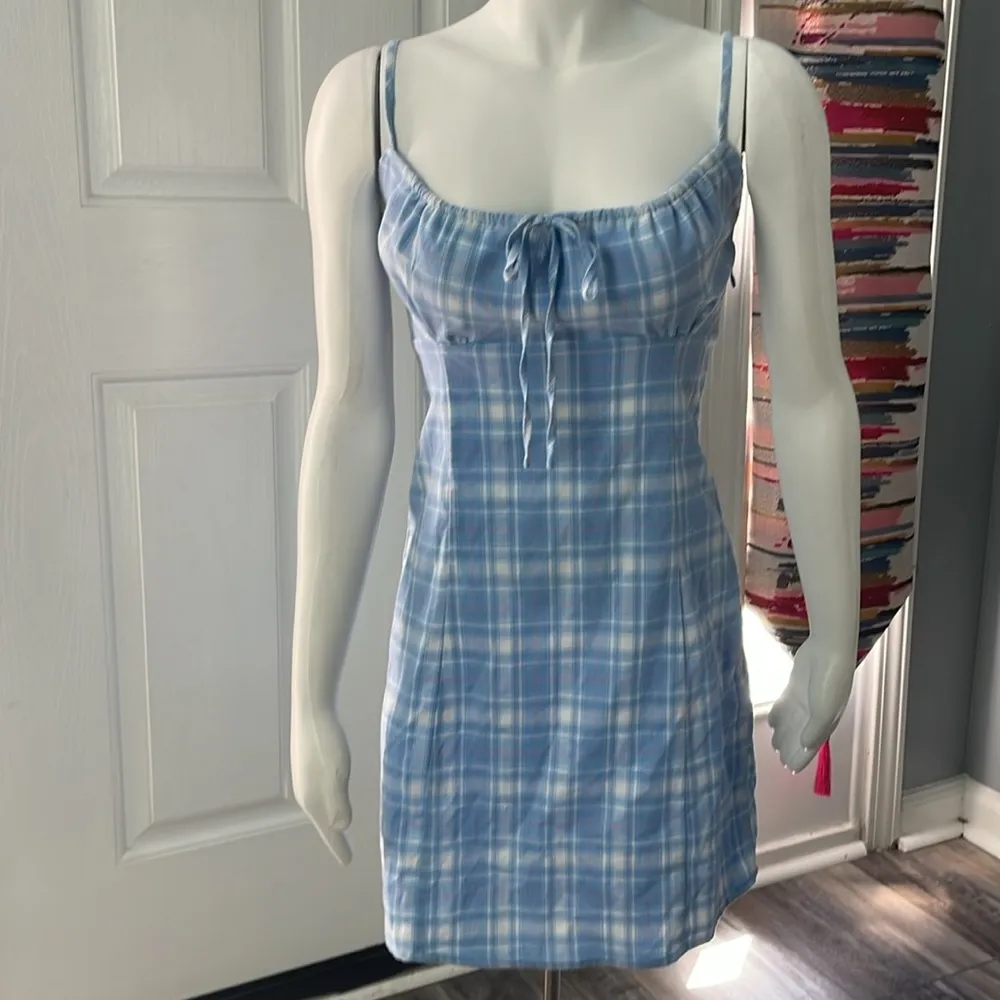 Brandy Melville Brandy Melville John Galt Jennifer Plaid Mini Dress | Sz: S | Color: Blue