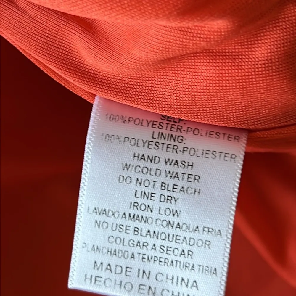 LISTICLE Tangerine Halter Back Cutout Swing Dress Size Small - Image 9