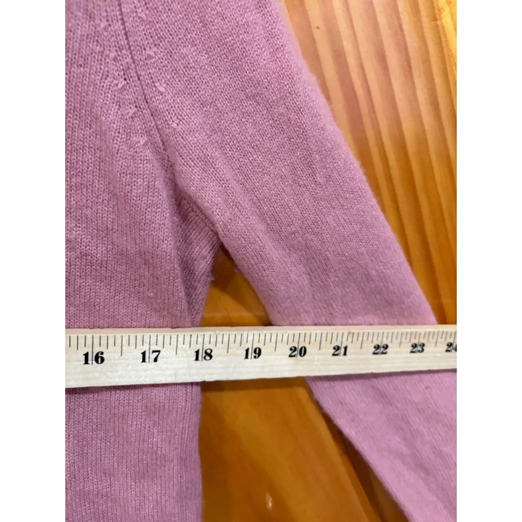 Halogen 100% Cashmere Crewneck Sweater Dusty Pink Size S - Image 5