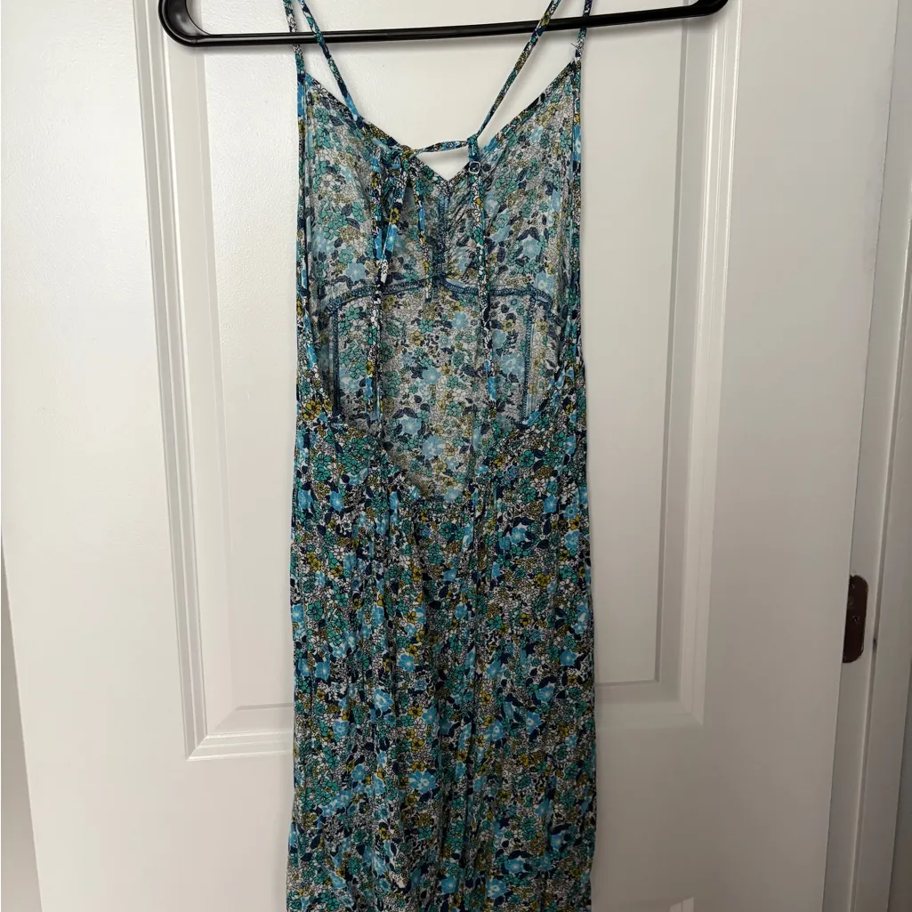Women’s Wild Fable Floral Sun Dress in Blue and Green Size: M - Image 2