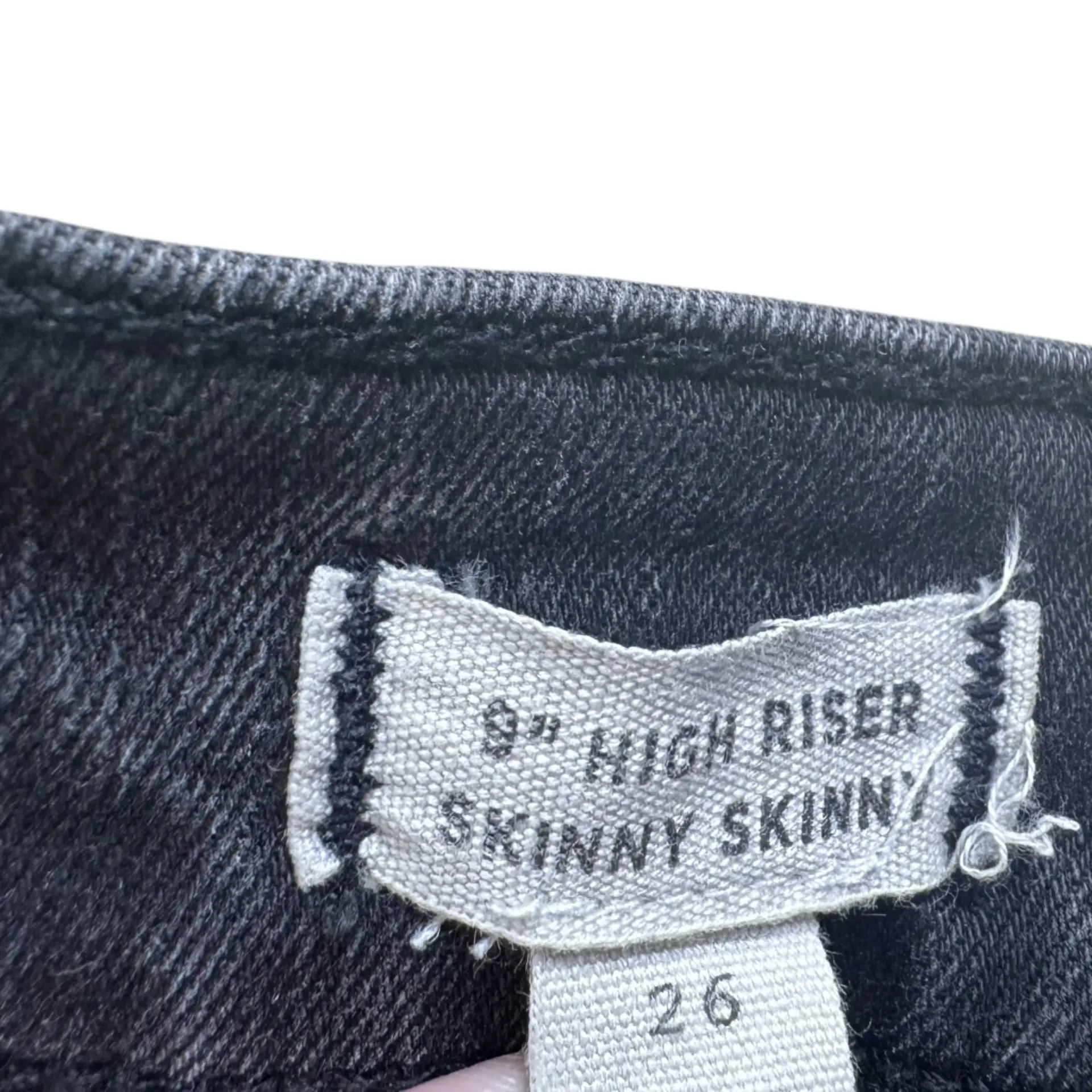Madewell 9” High Riser Skinny Skinny Black Denim Jeans Women’s Size 26 - Image 8