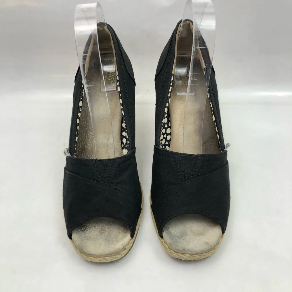 TOMS Canvas Espadrille wedge shoes - Image 3