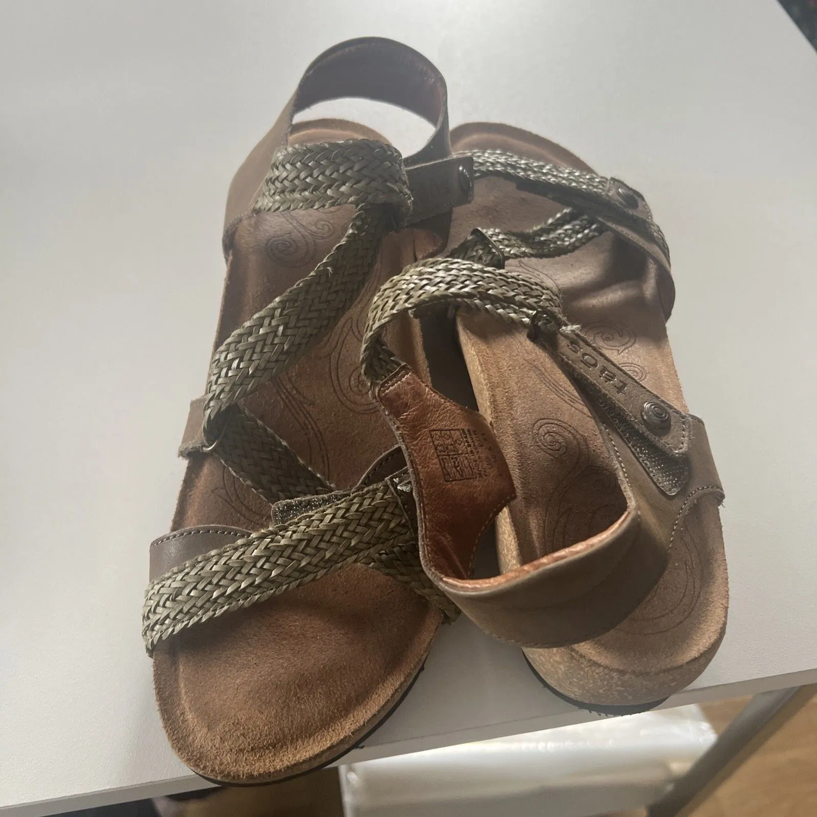 TAOS Trulie Z Strap Green Sandal Women EU 41/10 - Image 2