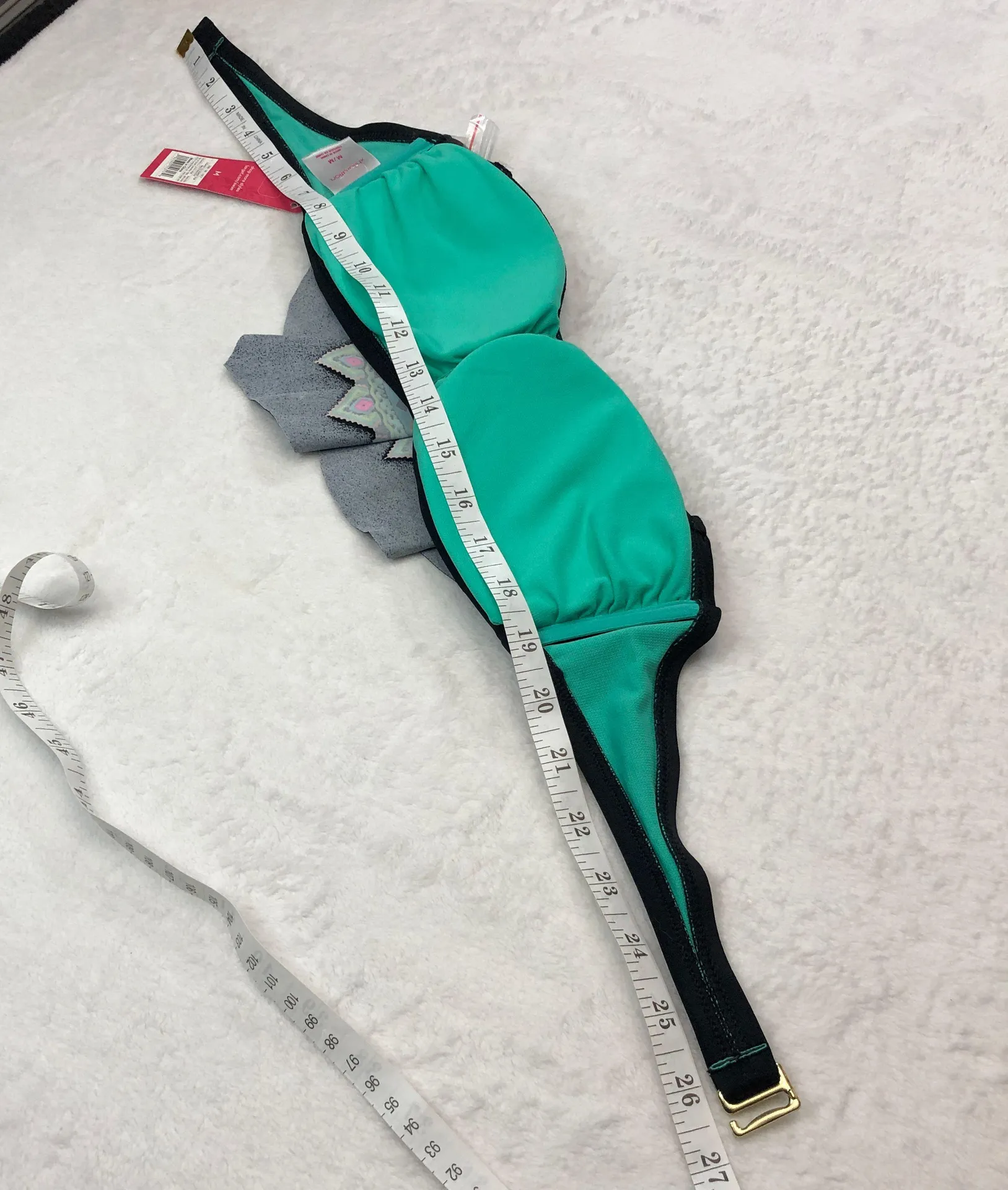 Boho Medallion Coast to Coast Aztec Tribal Bikini Top Strapless NWT - Image 10