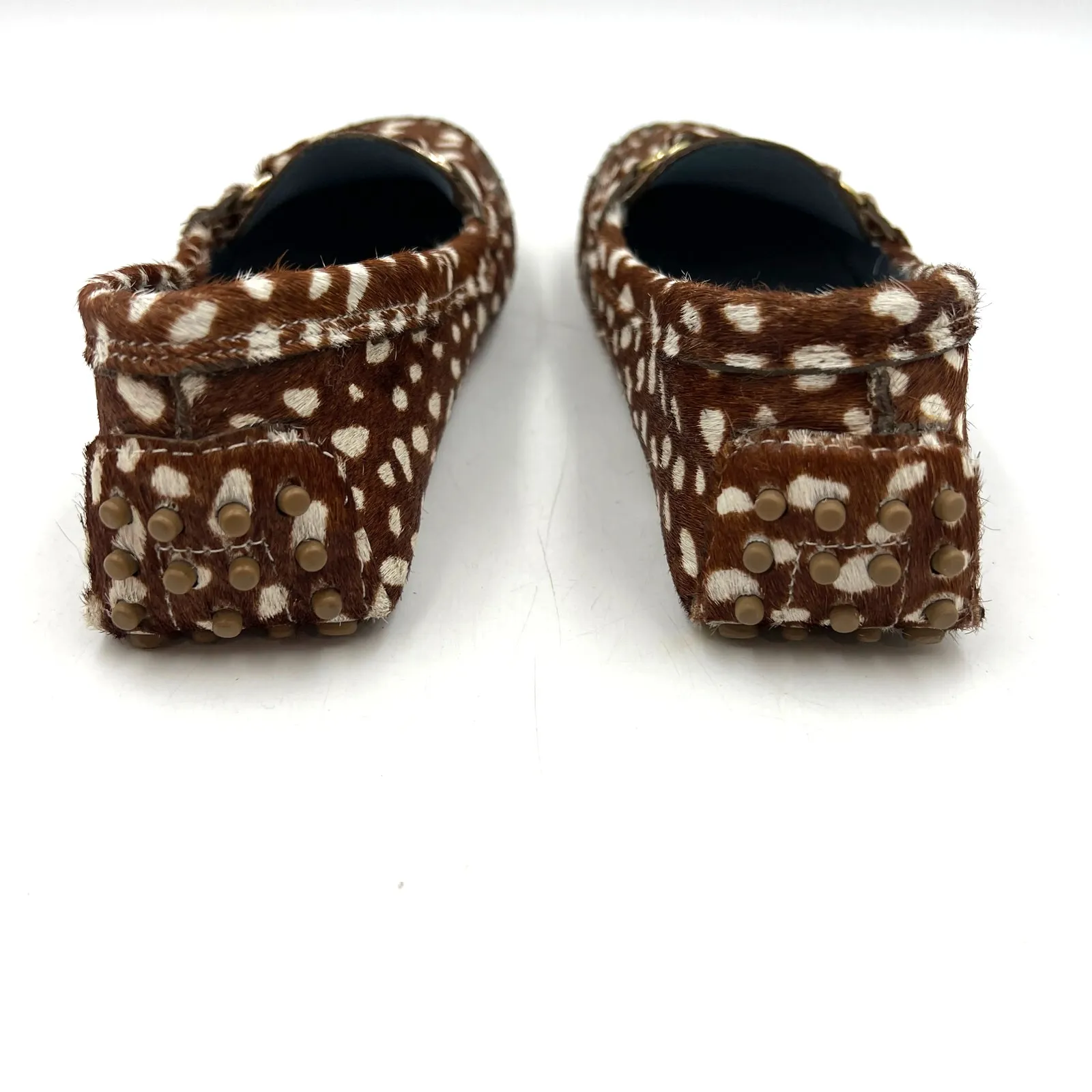 Francis Valentine Charlie Calf Hair Loafers Shoes Brown Size 7.5 - Image 5