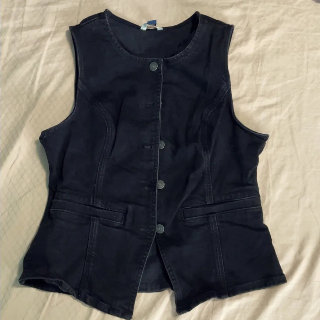 American Eagle Outfitters Black Vest Top - Image 2