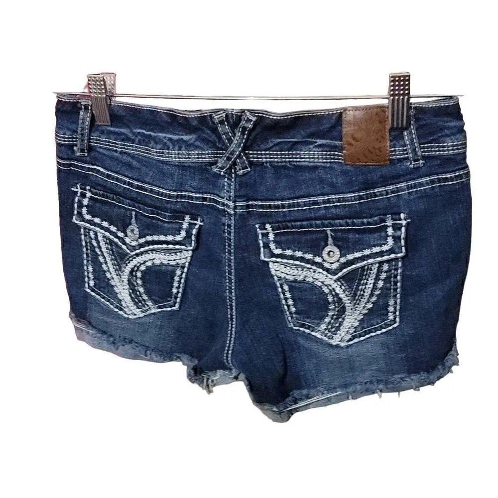 Ariya Jeans denim short, distressed Blue Size 8 - Image 2
