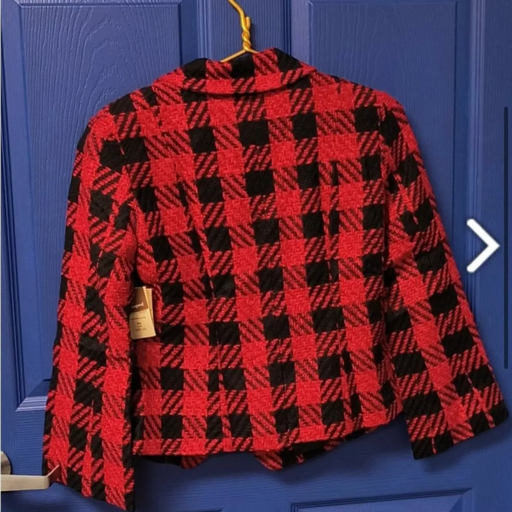NWT Coldwater Creek Buffalo Plaid / Checkered Petite Blazer - Image 2