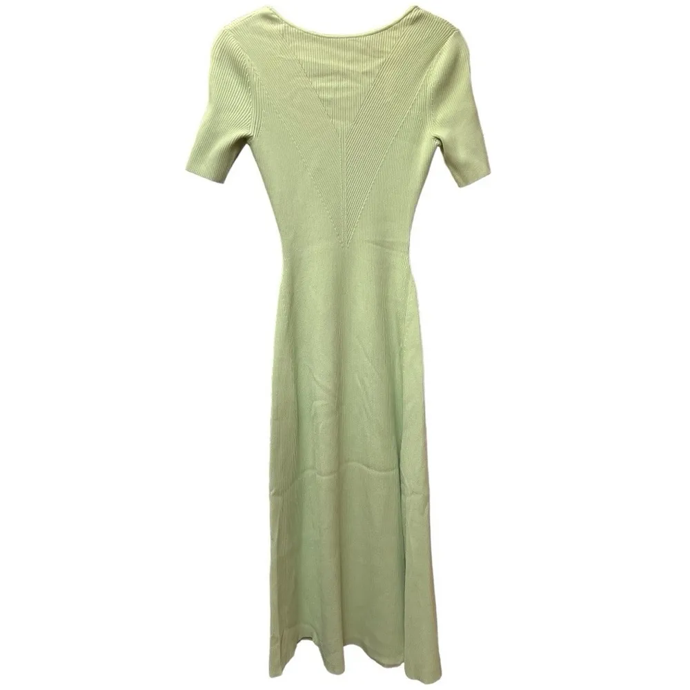 NWT Maje Ruched Stretch-Knitted Dress Size 34 Small - Image 11