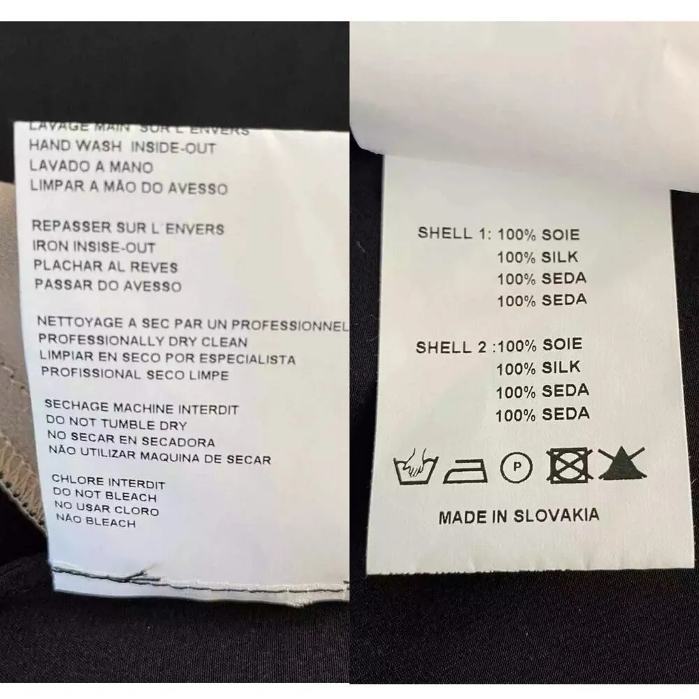 Faith Connexion Top Tank 4 Silk Black Beige Semi Sheer New - Image 8