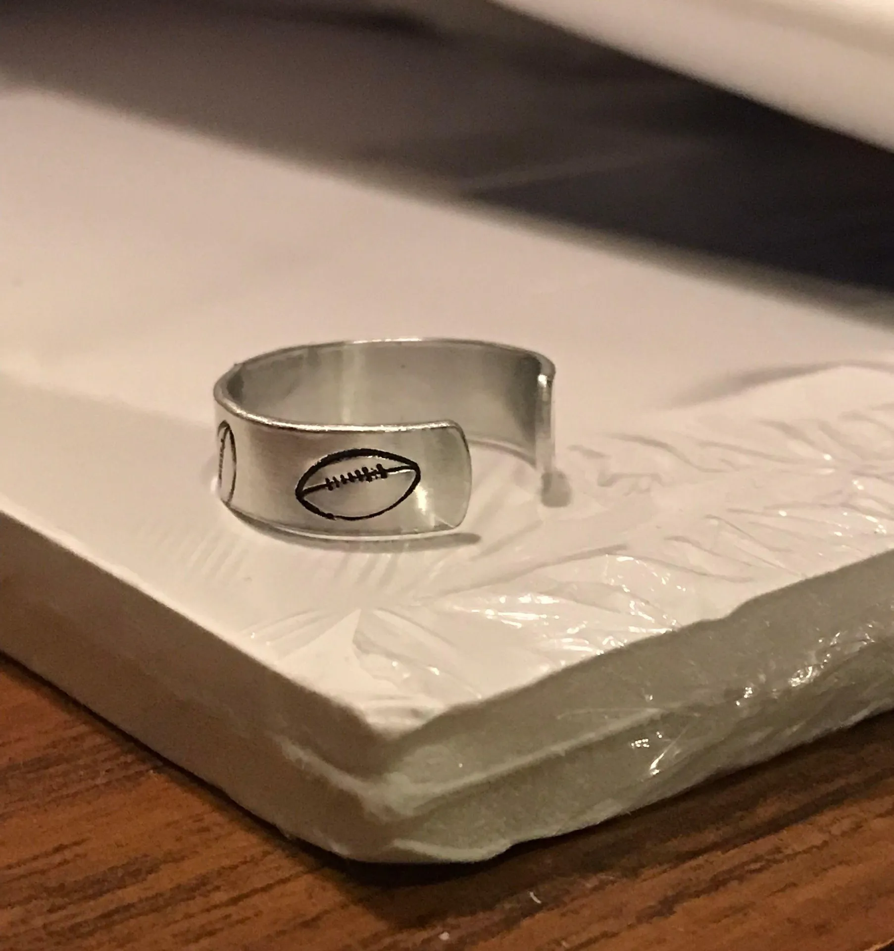 Football Ring Silver - Image 3