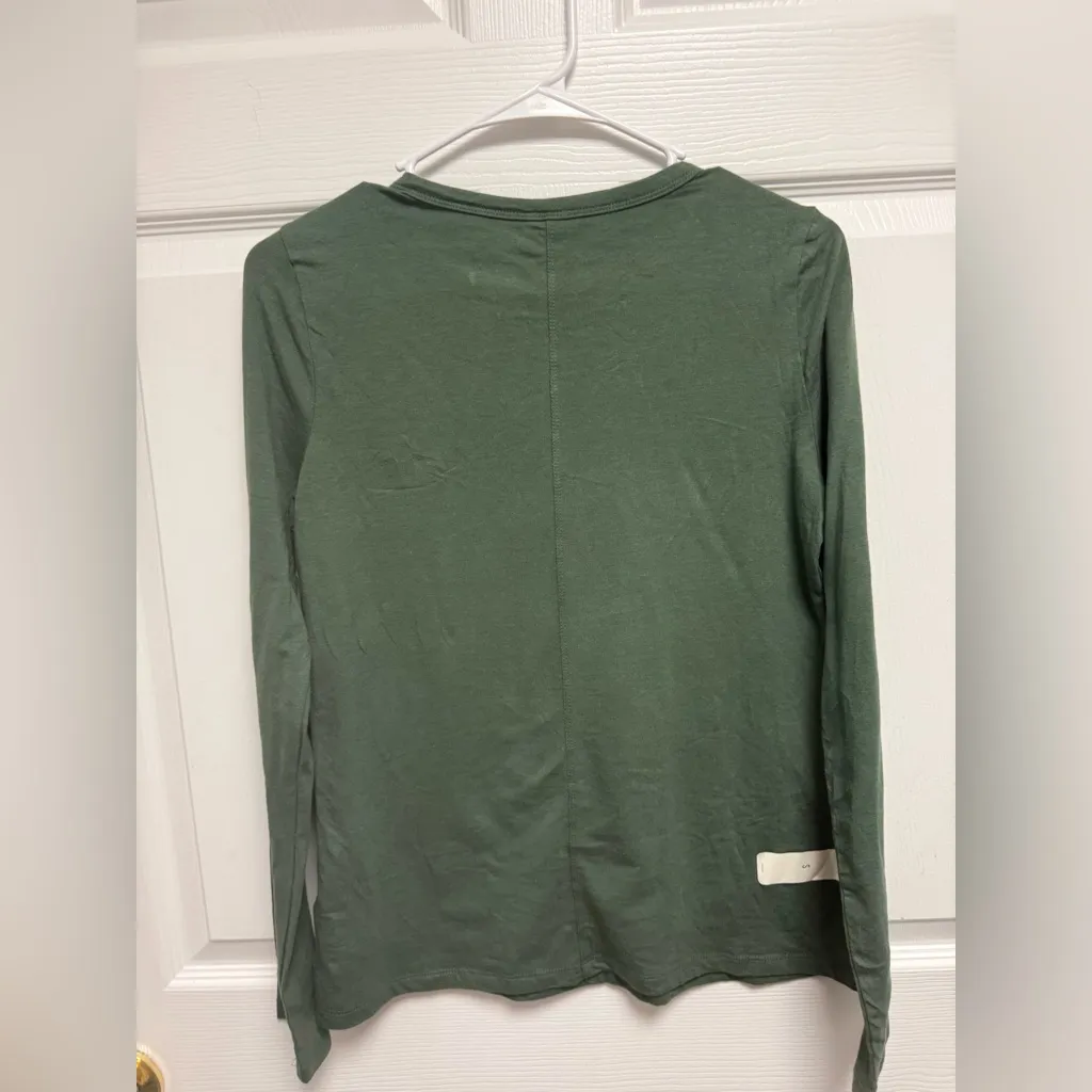 a.n.a Women's Long Sleeve Tee - Green‎ Size S - Image 3