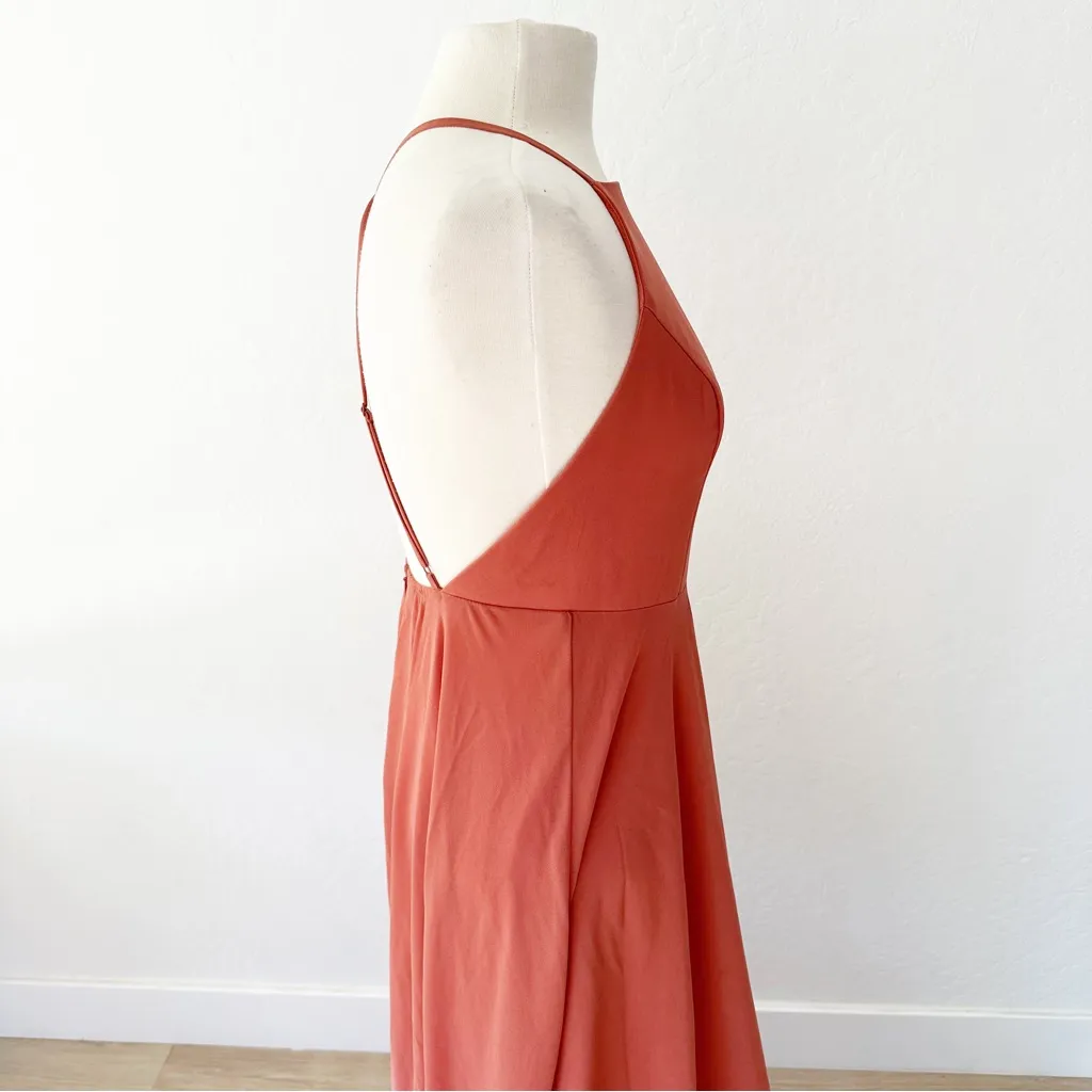 Lulu’s Mythical Kind of Love Rusty Rose Maxi Dress Gown NWT | Medium - Image 7