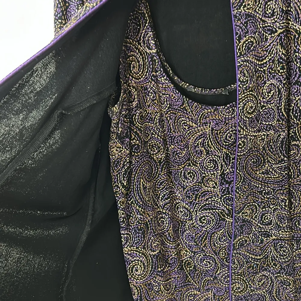 Alex Evenings twin set jacket and tank top with glitter accents size large - Image 6