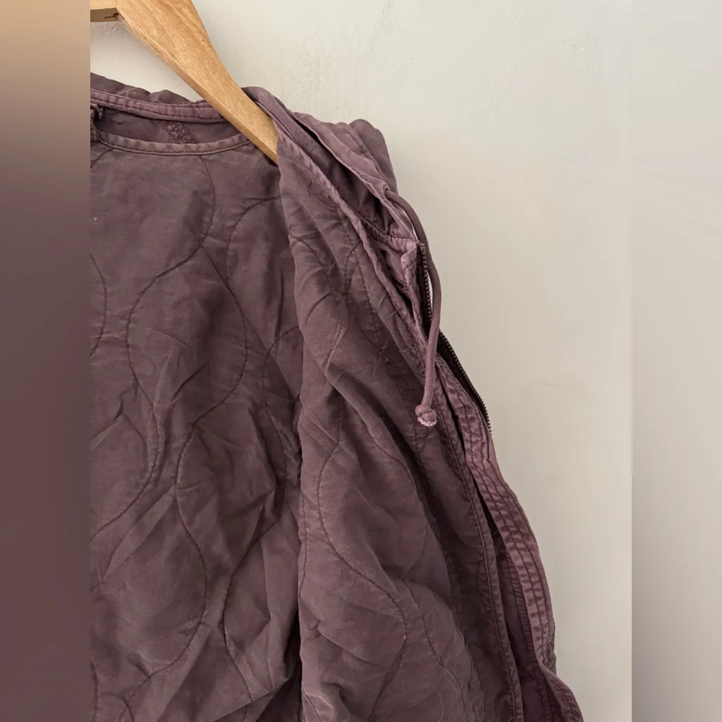 American Eagle Outfitter Utility Cotton Purple Vintage Wash Jacket - Image 7