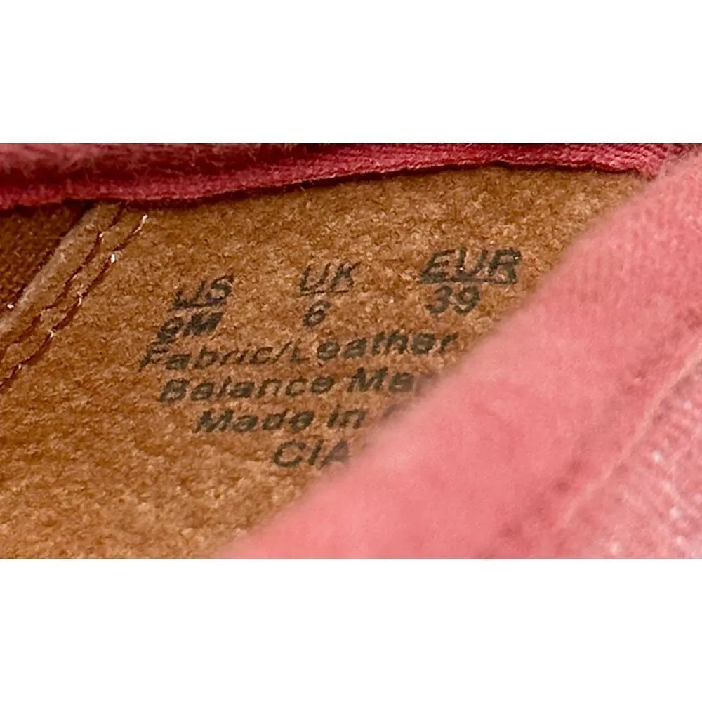 Zodiac Sneakers Womens Size 9 Burgundy Canvas Leather Slip On Shoes‎ Red - Image 10