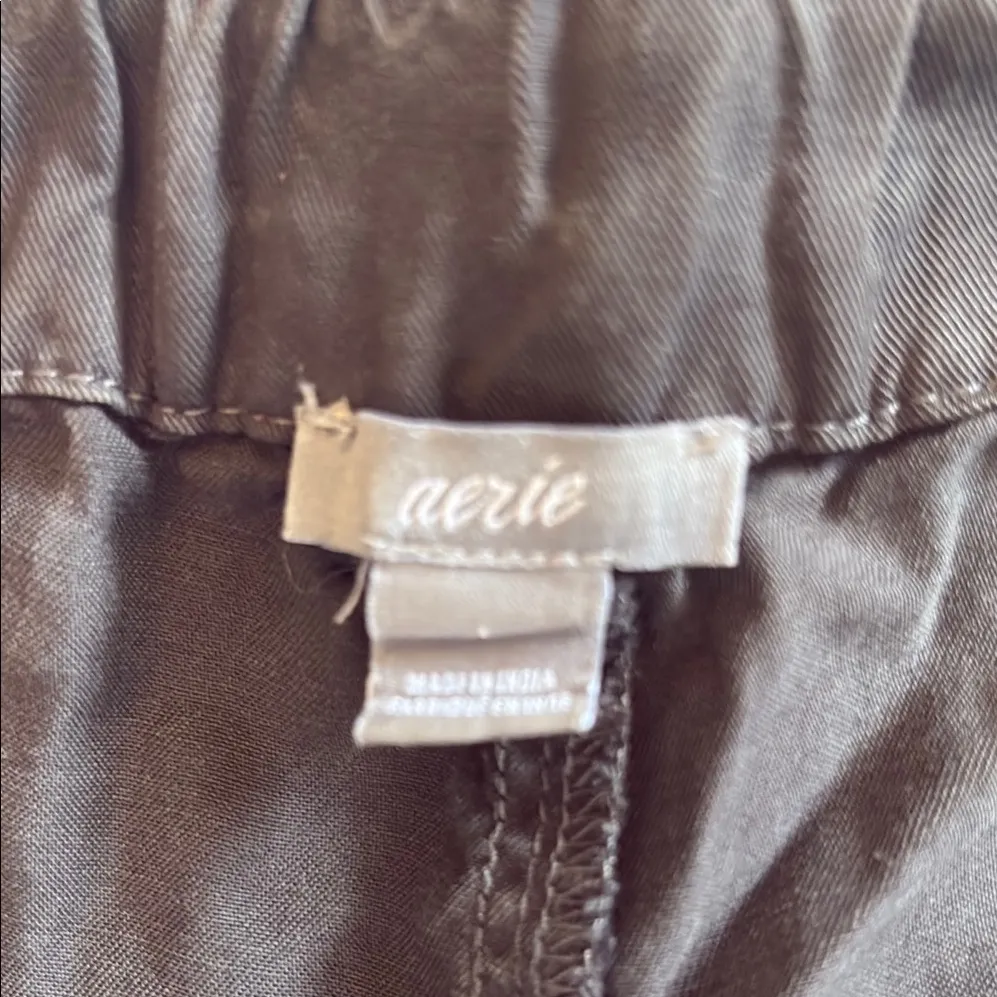 Aerie Black Cargo Shorts with Drawstring Waistband - Image 3