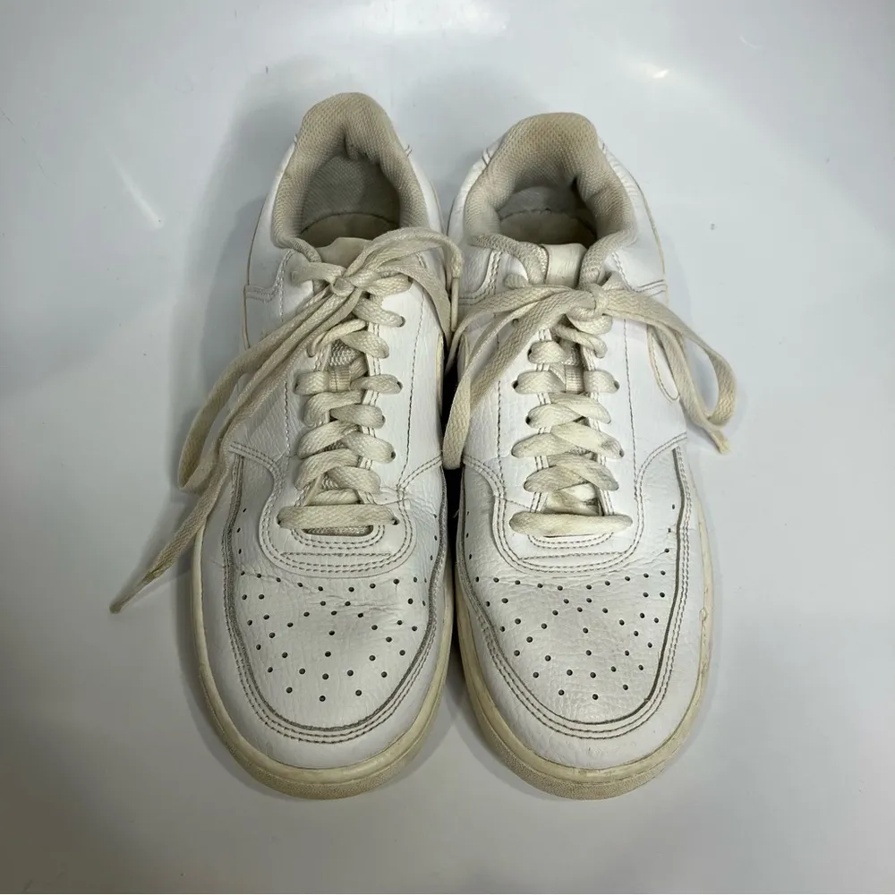 Nike all white court vision sneakers‎ size 9 - Image 2