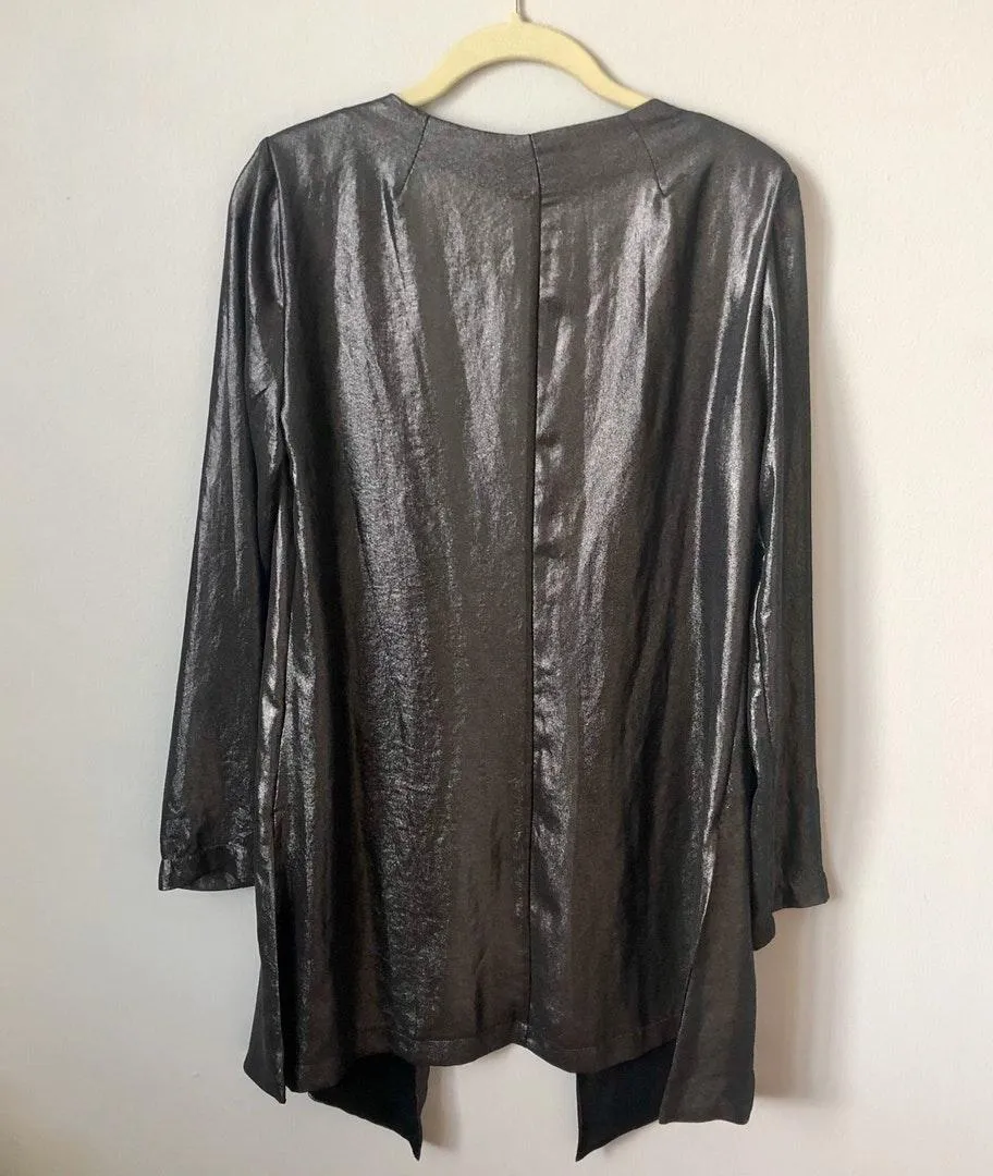 ✨ Metallic Longline Cardigan - Image 2