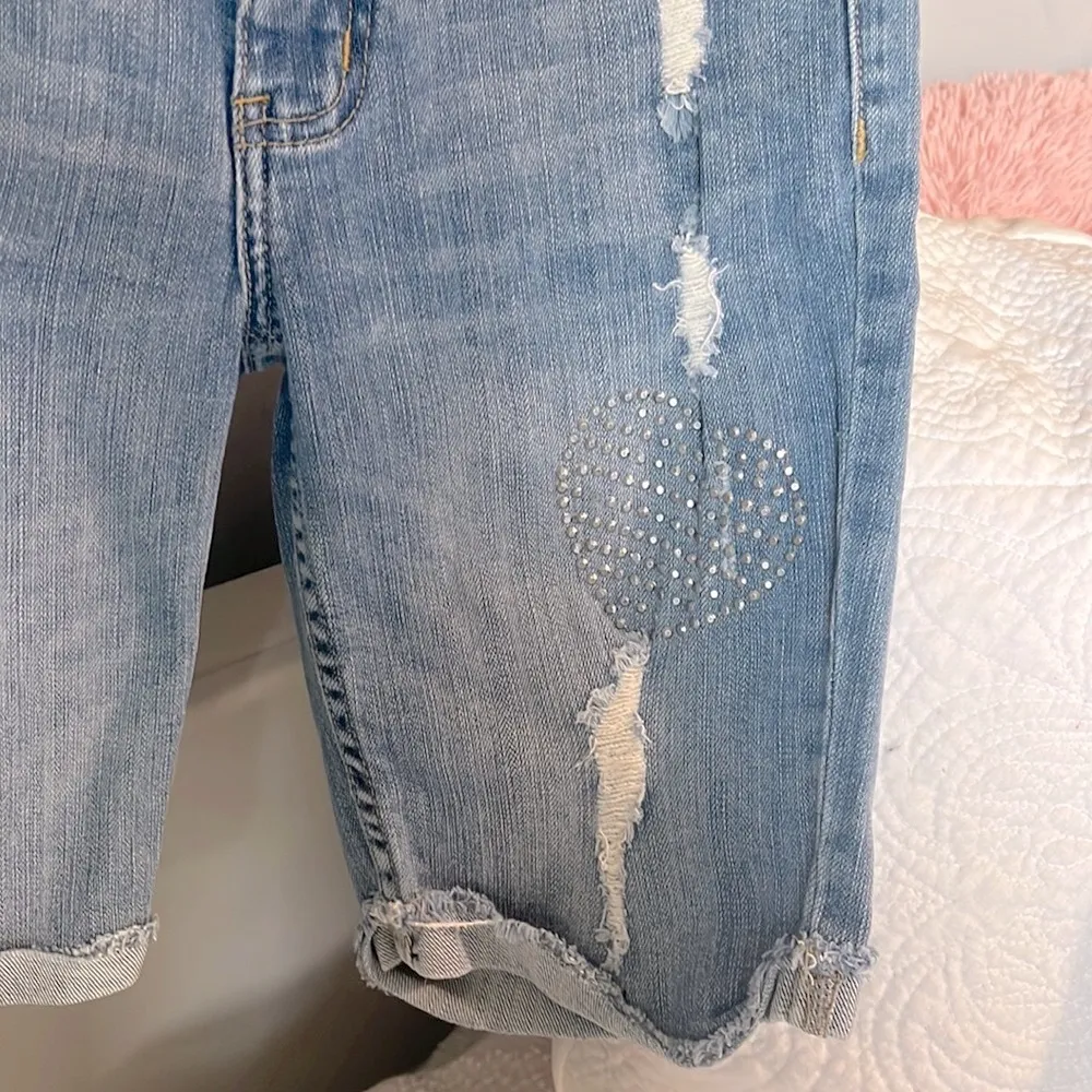 Denim Shorts Jean Bermuda Walking Women 3 Waist 26 - Image 3