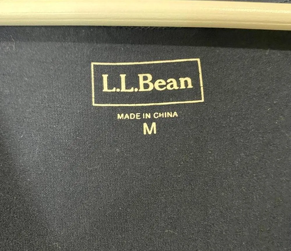 L.L. Bean Women’s Sleeveless Plunge Neck Midi Dress Navy Blue Size Medium EUC - Image 4