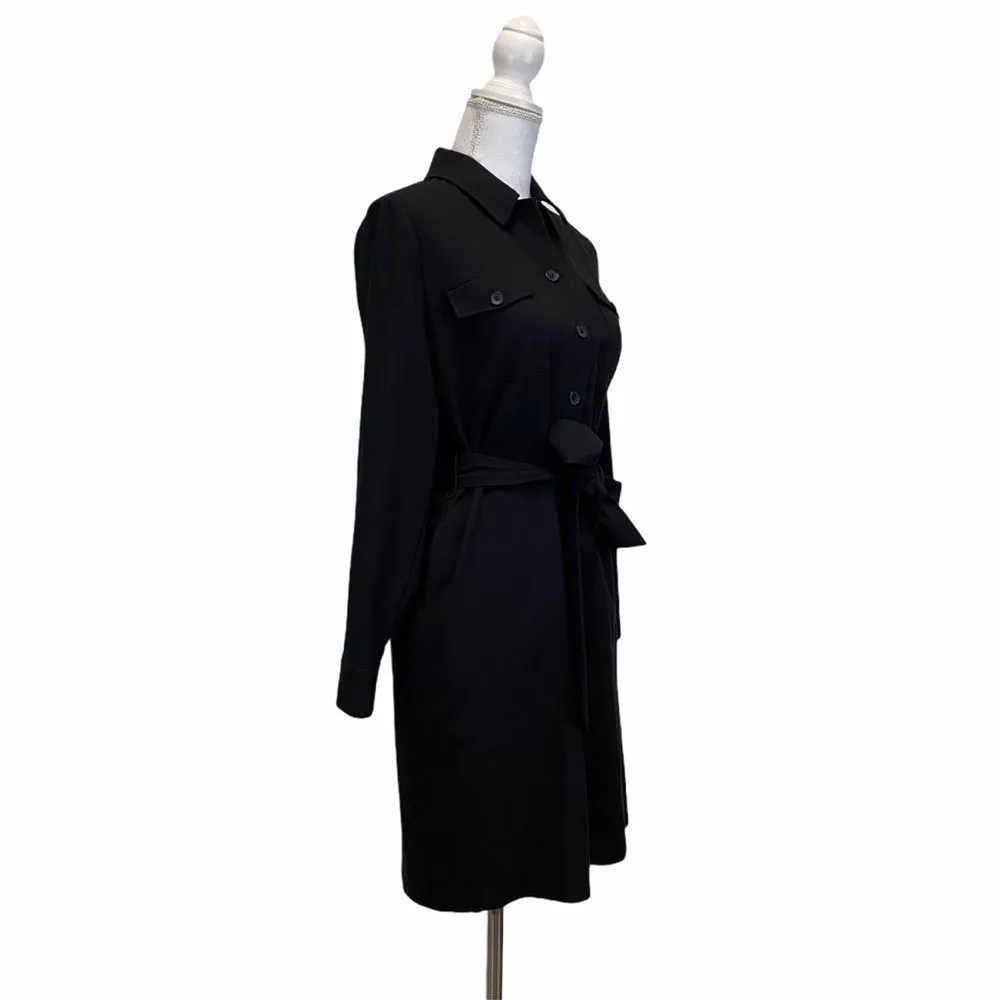 1901 Black Button Down Dress Sz Small - Image 2