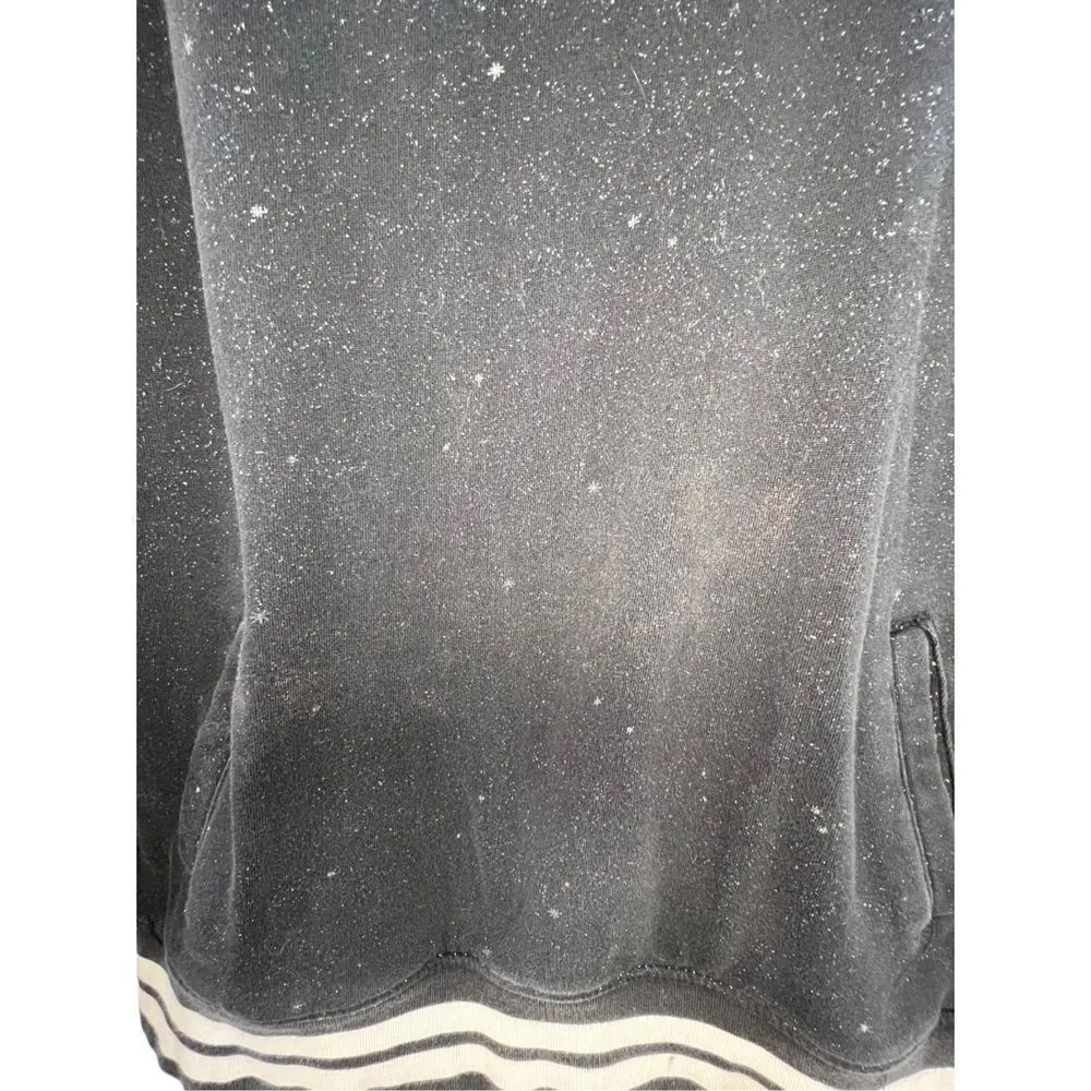 FOX Black Hoodie With White Stars Black Size M - Image 2