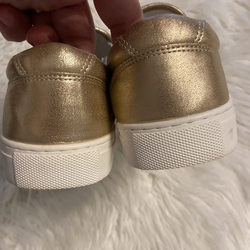 J.CREW SHOES SIZE 9 BNWOT COLOR GOLD SEE ALL PHOTOS - Image 10