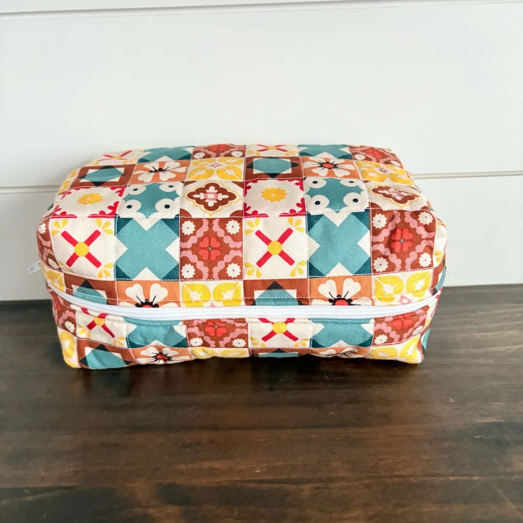 Handmade Cosmetic Make Up Bag Sz OS - Image 3