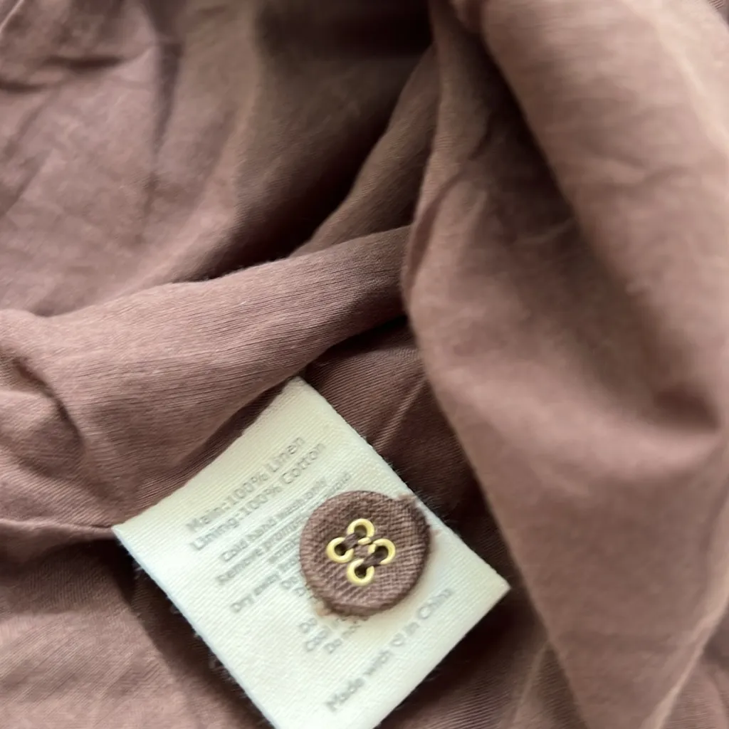 NWT VRG GRL Aria Linen Vest Chocolate Brown AU 10 / US 6 $130 - Image 8