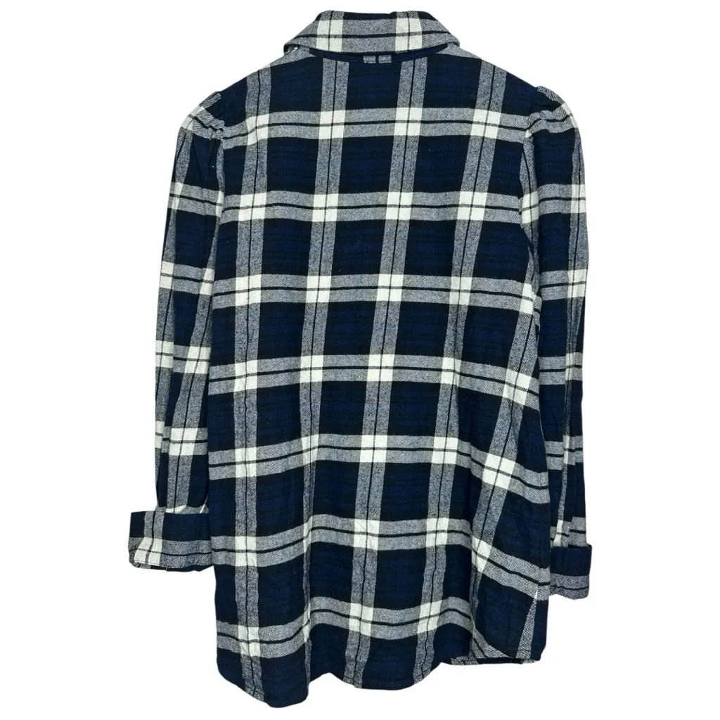 Tuckernuck Saranac Midnight Plaid Flannel Shirt Small - Image 10