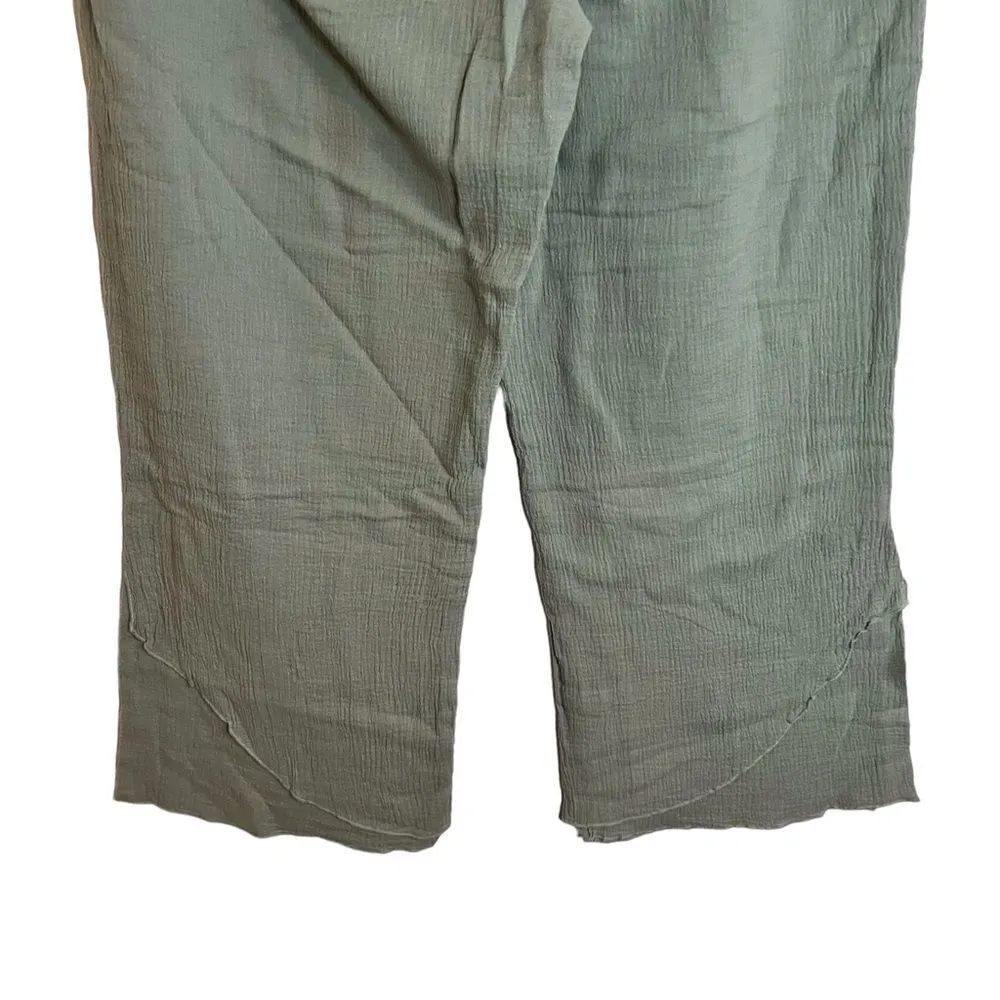 Soft Surroundings Super Soft Sea Foam Green Pant Slit Ankle Size Extra Large XL - Image 6