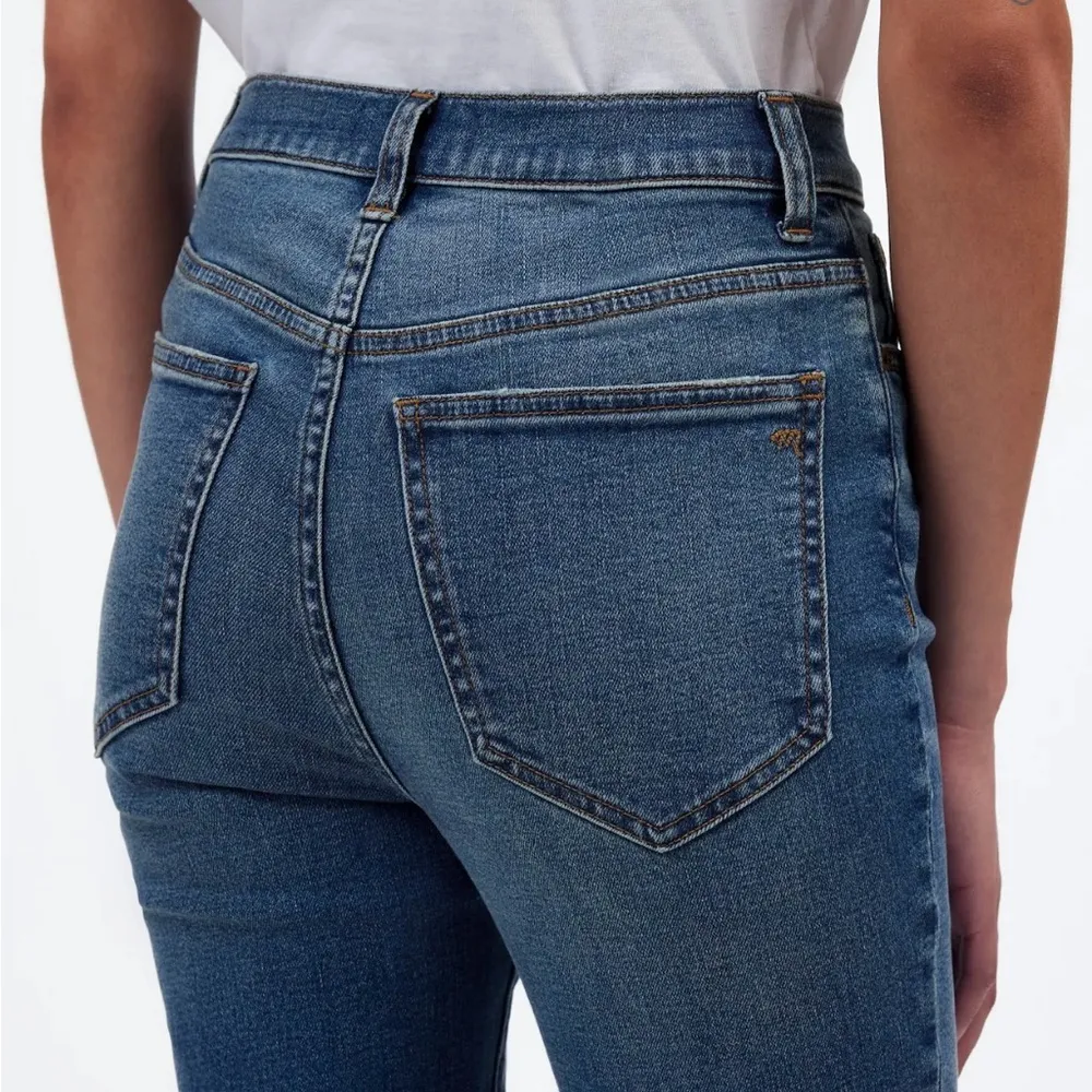 Madewell 10” High Rise Skinny blue jeans, size 25” preppy logo trendy festival - Image 5