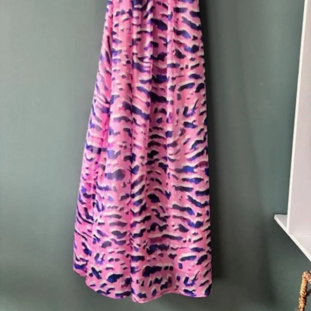 Everly Sundress Womens Small Pink Purple Key Hole Spaghetti Strap Lined Dress - Image 4