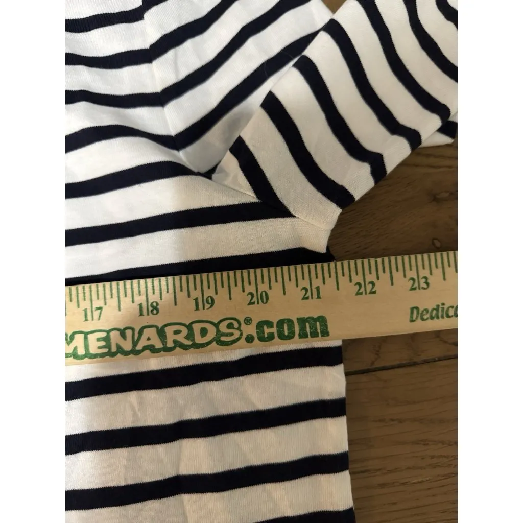 Talbots Women Sz XL Long Sleeve Shirt Striped‎ Owl Embroidered Cotton Modern NWT - Image 6