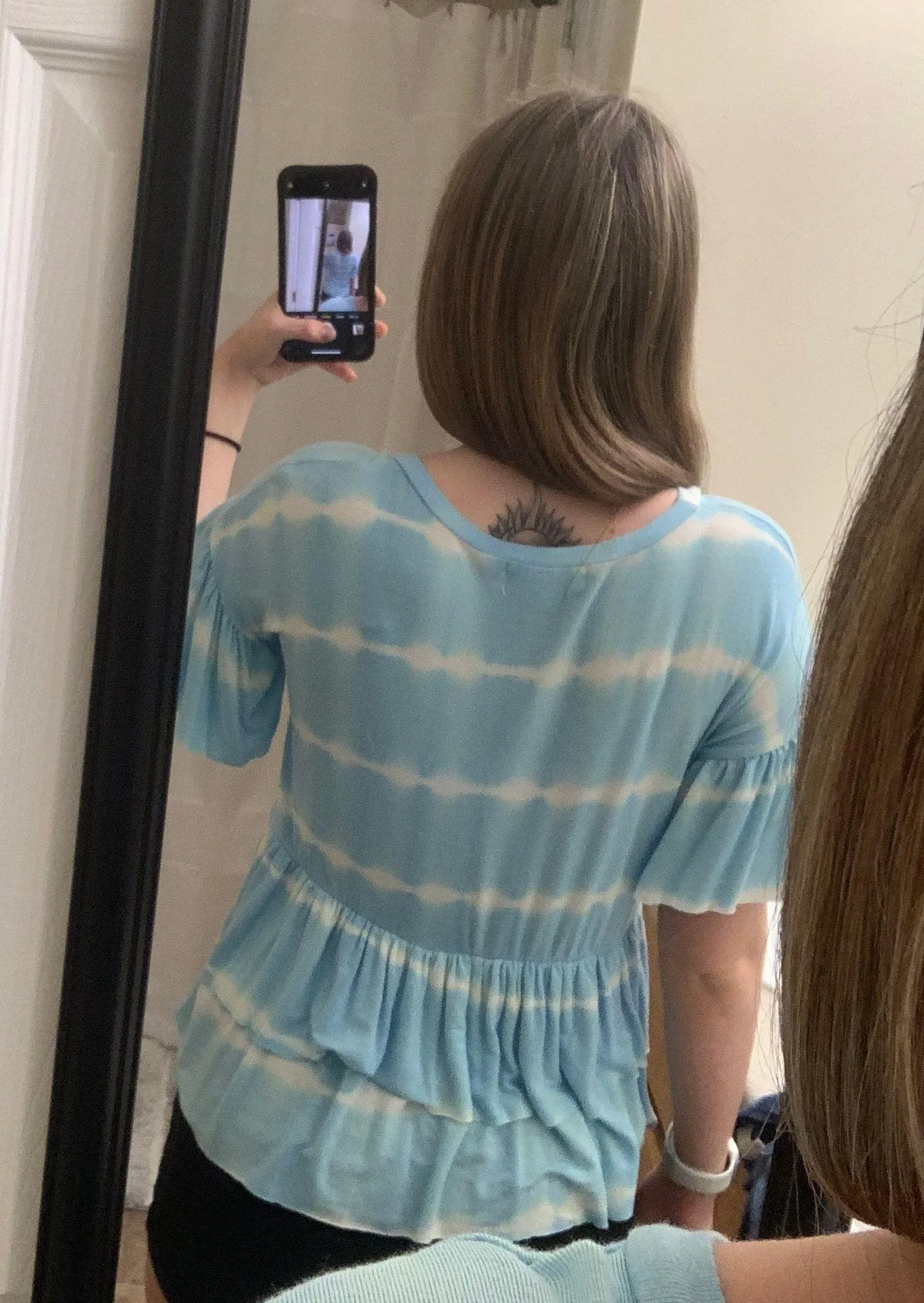 Simply Southern Tye-dye Ruffled Blouse - Image 2