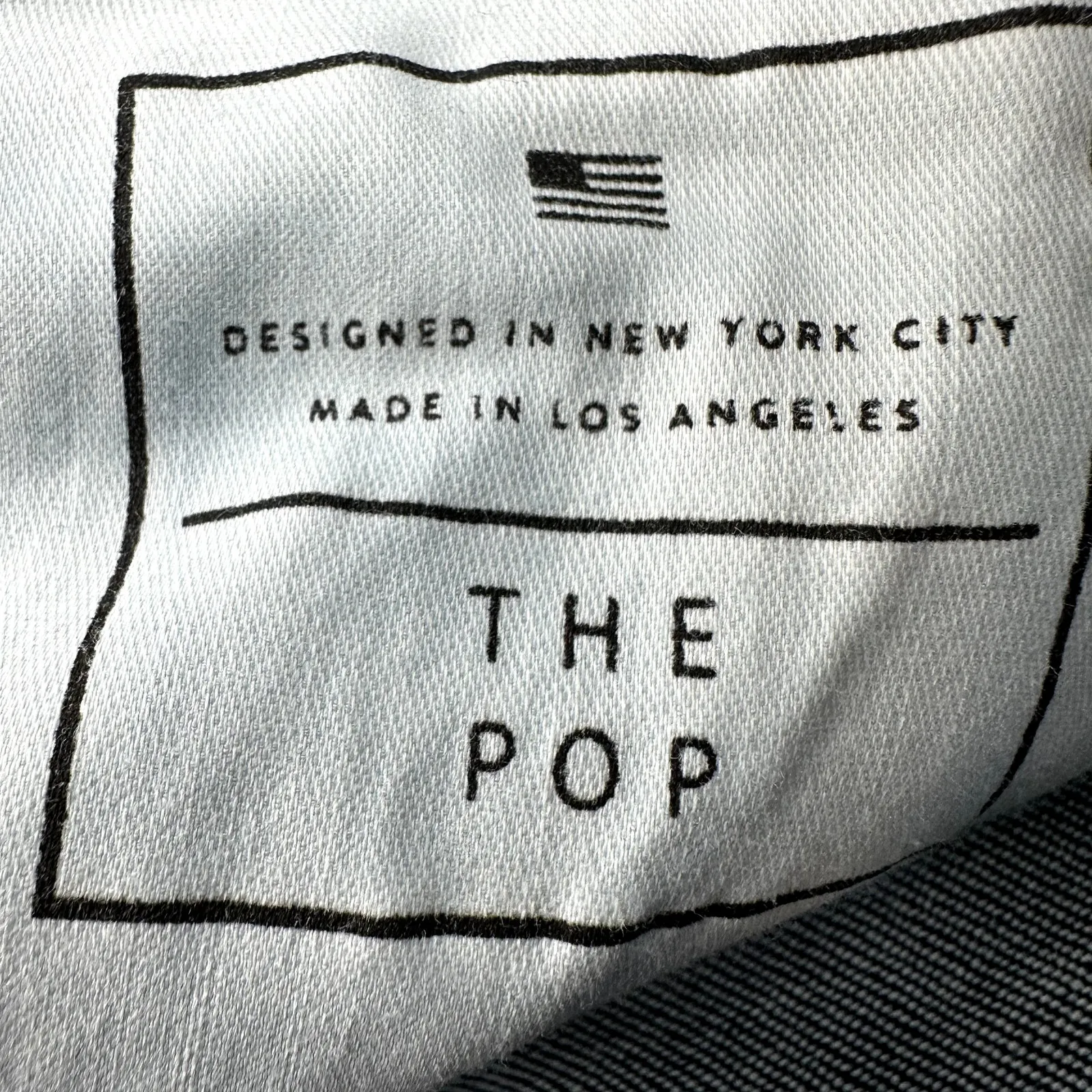 AYR The Pop Jeans Straight Ankle Raw Hem Frayed High Waisted Bomba Blue 33" - Image 4