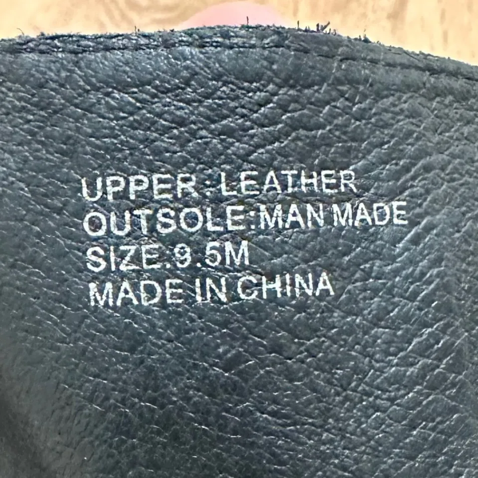 COCONUTS | Women's Black Leather Suede Knee High Chunky Heel Boots - Image 4