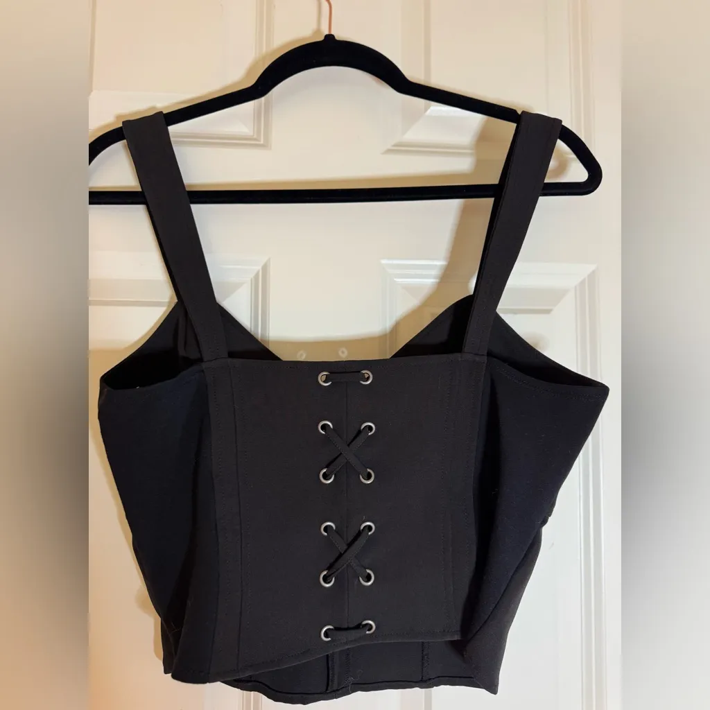 Leith Black Bustier, Corset Top Size‎ M - Image 6