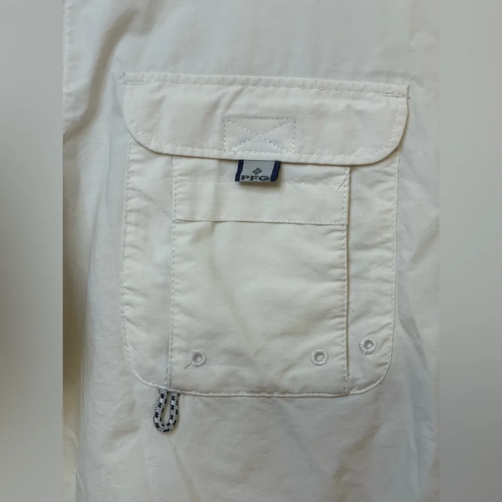 Columbia Women's PFG Bahama Short Sleeve White Shirt Size XL - Image 7