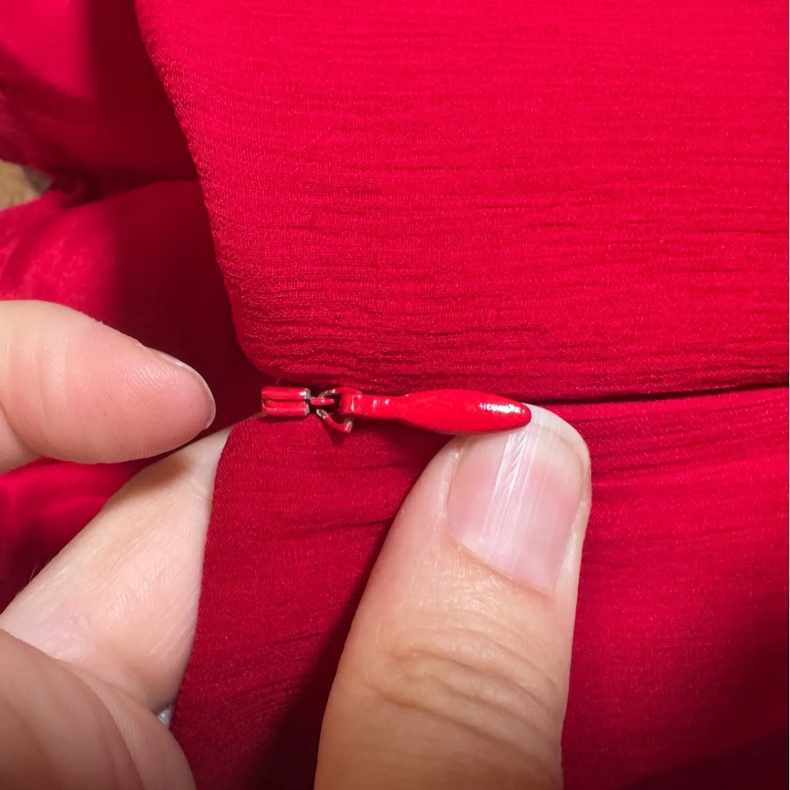 Carolina Herrera Red Silk Strapless Gown Women’s 8 Formal Dress Designer Luxury - Image 9