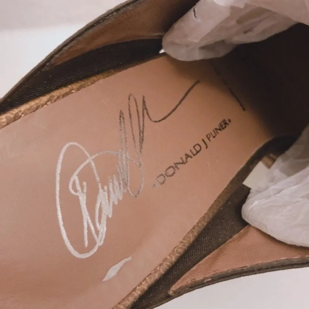 Donald J Pliner Clog Mule Briana Leather Elastic (Made in Spain) Size 9.5M New - Image 12